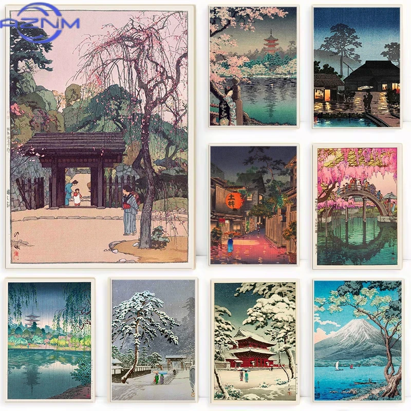 AZNM Retro Ukiyo-e Traditional - Japanese Lifestyle And Traditions 评论和价格