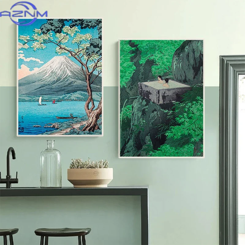 AZNM Retro Ukiyo-e Traditional - Japanese Lifestyle And Traditions 评论和价格